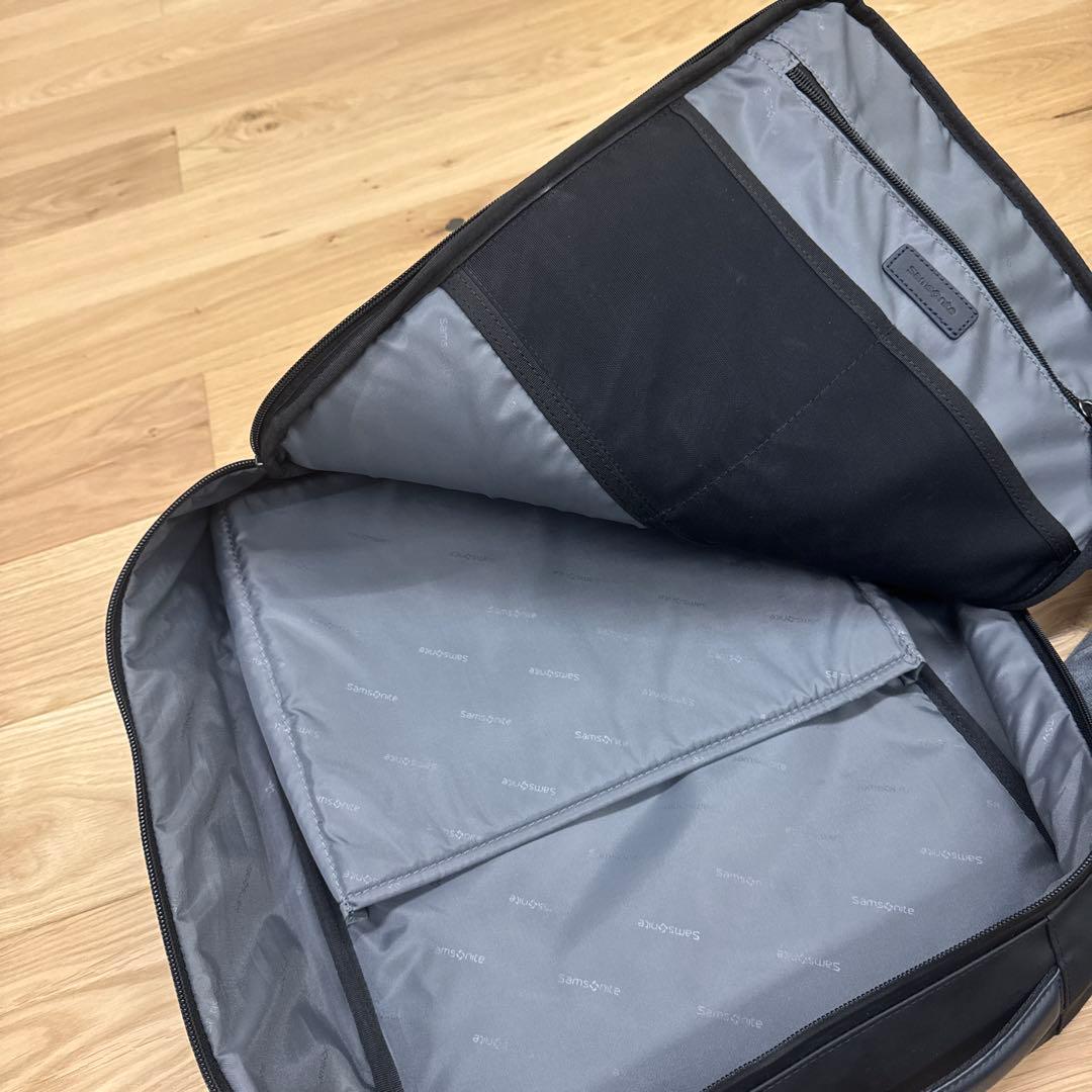 牛革 ビジネスリュック 2Way黒 Samsonite