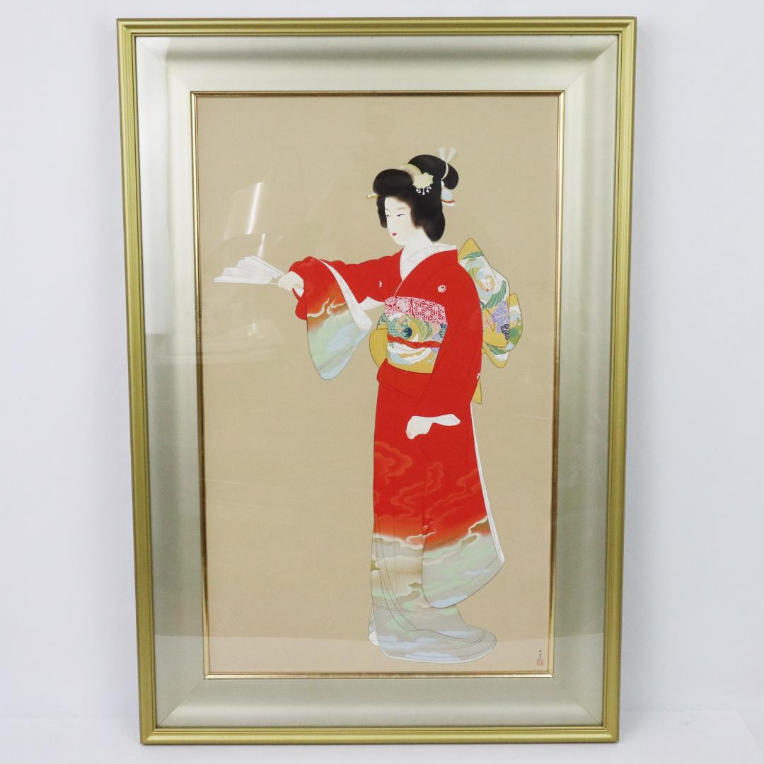 上村松園 「序の舞」 限定 版画 シルクスクリーン 日芸版画院 719×438 上村松園 「序の舞」 限定 版画 シルクスクリーン 日芸版画院 719×438
