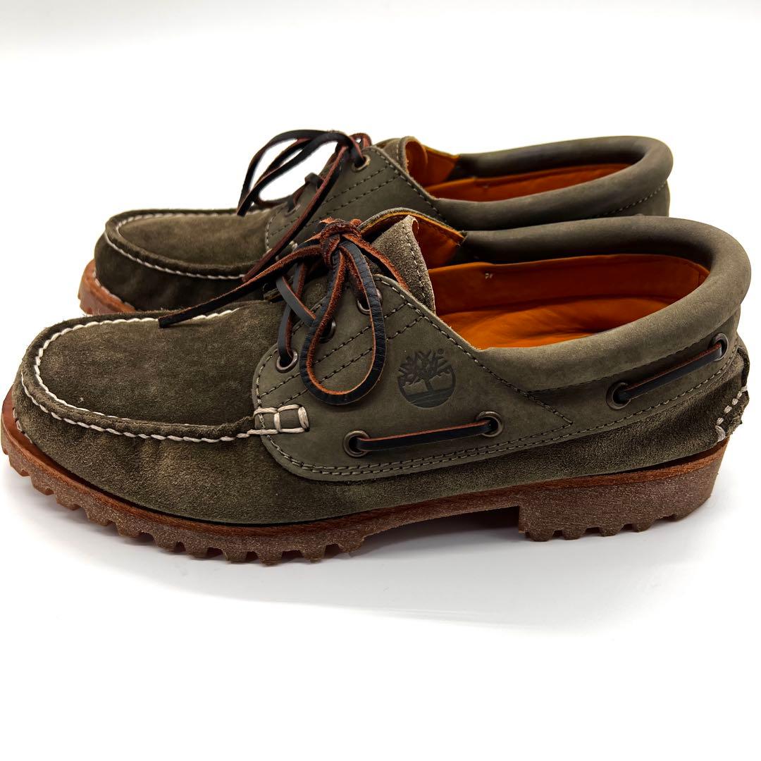 【美品】Timberland 【25.0】スリーアイ ボートシューズ　モカシン