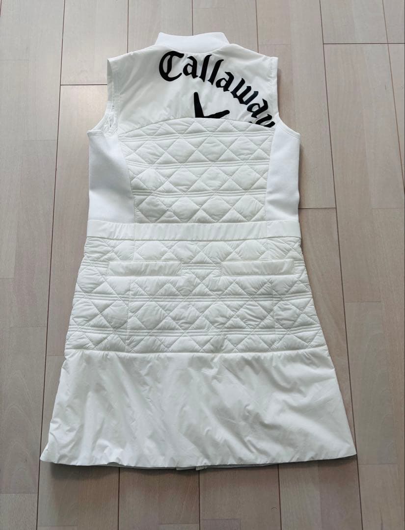 Callaway レディース キルティング　ベスト L ホワイト