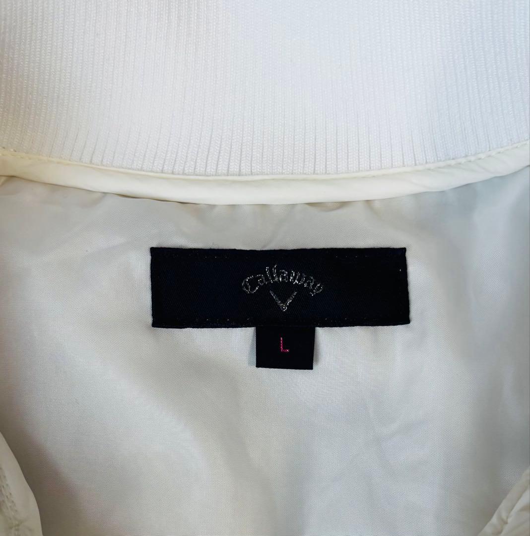 Callaway レディース キルティング　ベスト L ホワイト