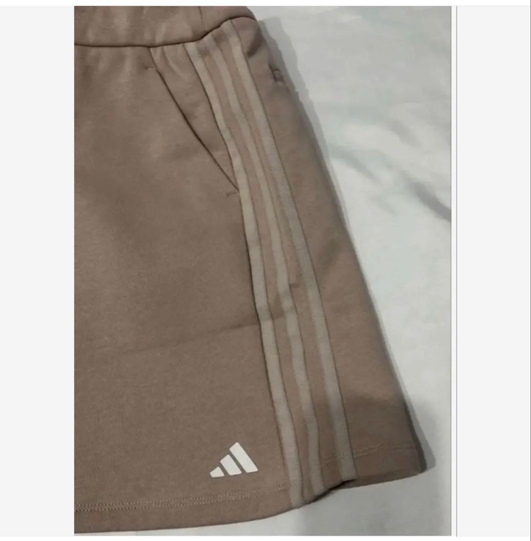 未使用　adidasゴルフ　スウェット裏起毛　 セットアップ　くすみピンク
