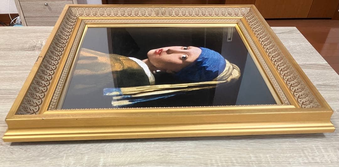 『真珠の耳飾りの少女』　ヨハネス=フェルメール　re-create作品　証明書付