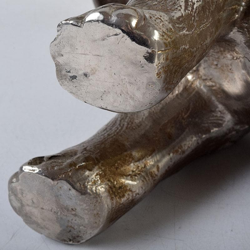 金属工芸 象 置物 重さ約1713g V 9092