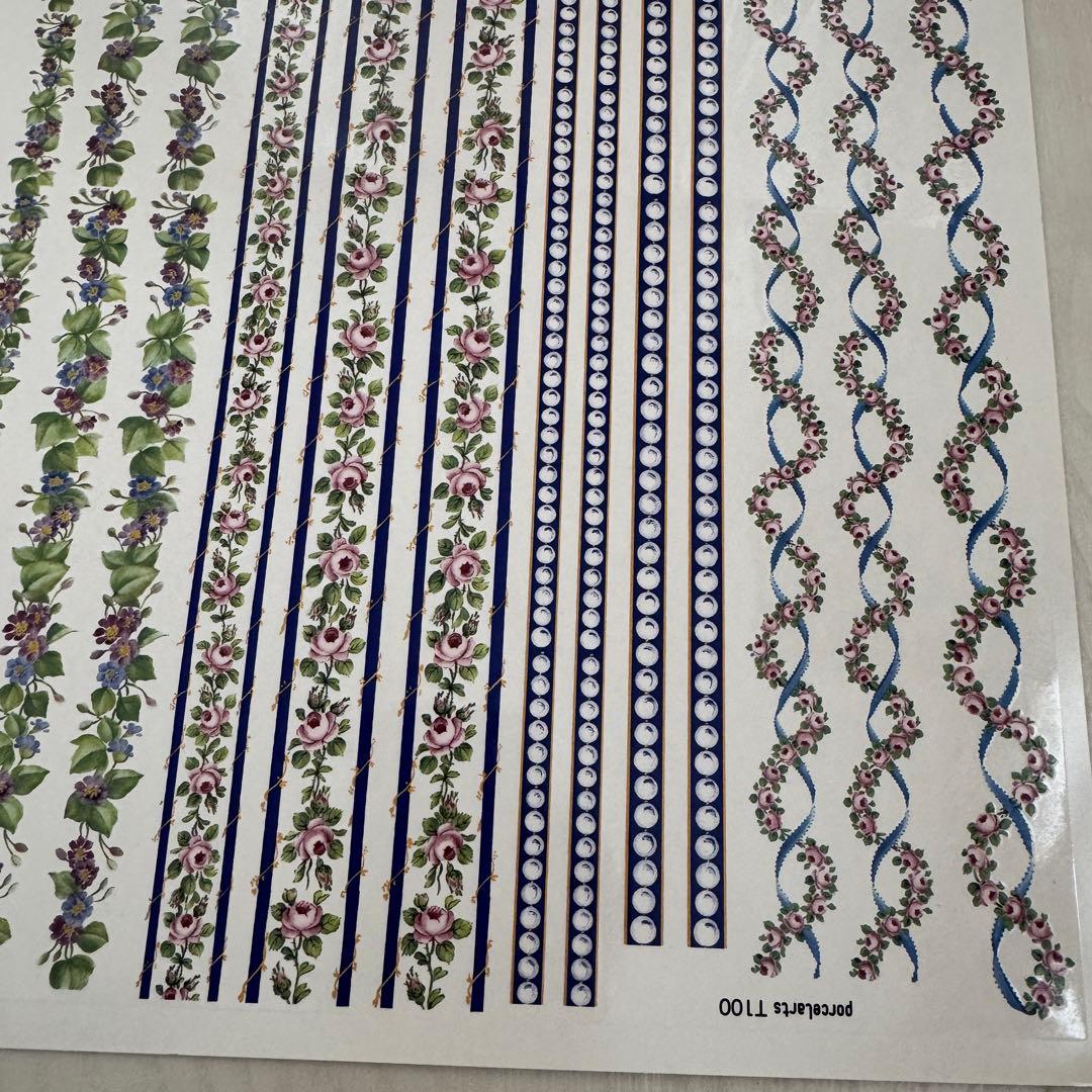 13ヴォーグ社 ポーセラーツ用転写紙 6枚セット