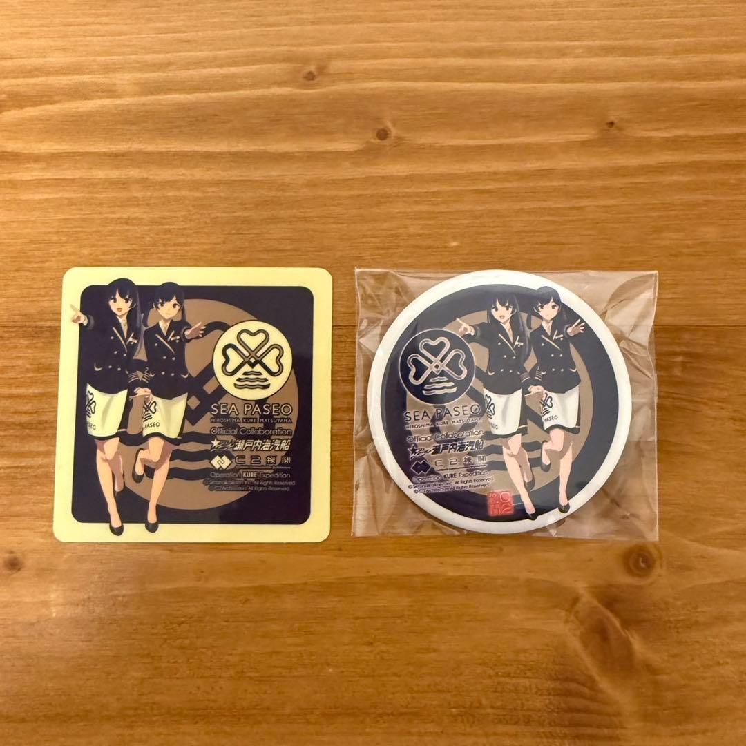 艦これ 公式シール 缶バッジ シーパセオ パセワン パセツー - メルカリ