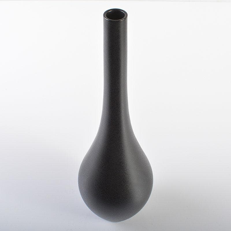 高岡銅器　平井昇（昇甫）作　蝋型鋳銅　鶴首瓶　一輪挿し　共箱　V　R6167