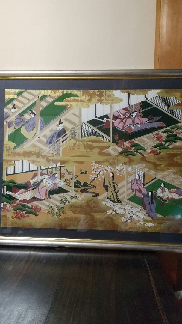 複製/無落款/観音図/工芸/村上華岳？/布袋屋掛軸HI-893