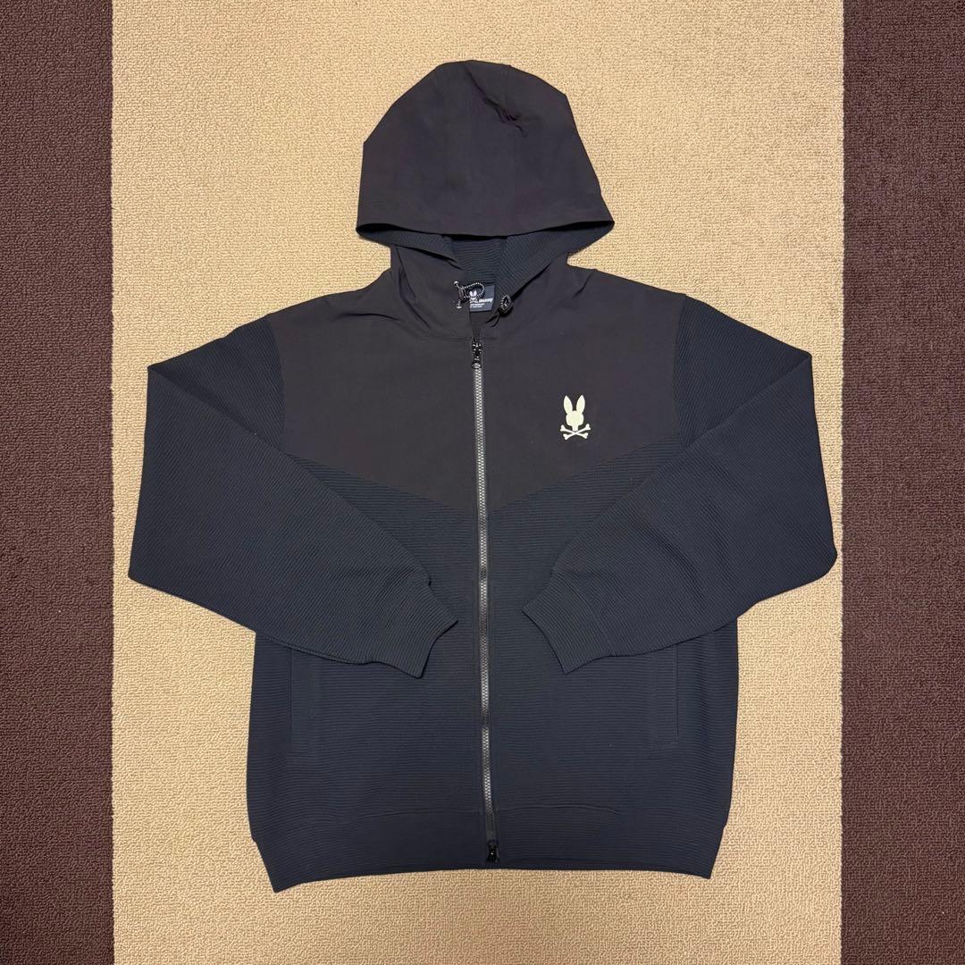 サイコバニー・異素材切替 ワッフルストレッチ パーカ＆パンツ セットアップ