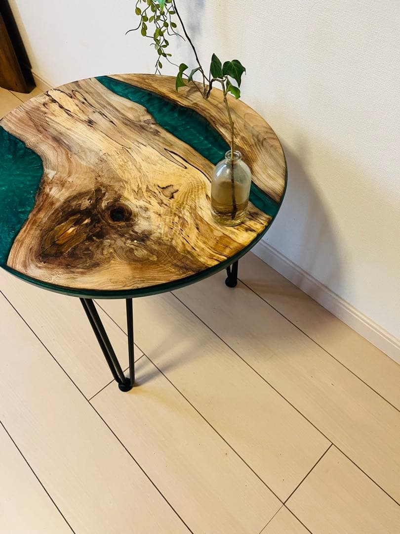 レジンテーブル サイドテーブル コーヒーテーブル ソファテーブル