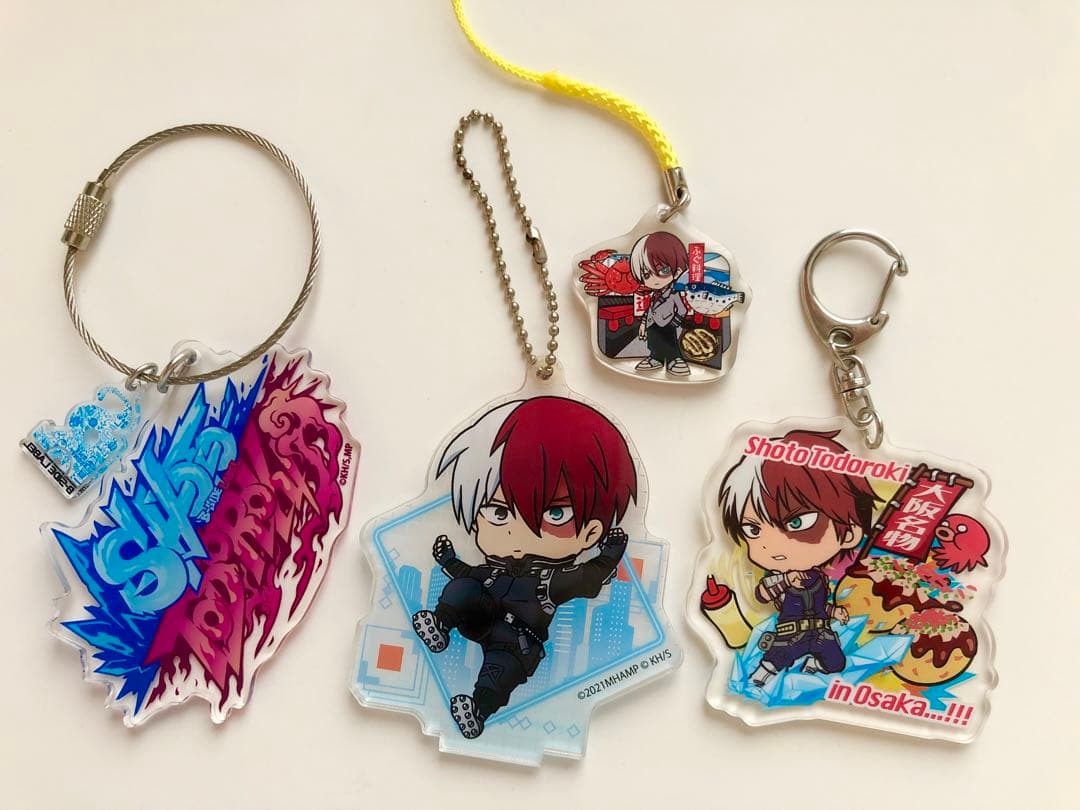 ヒロアカ♡轟焦凍アクリルキーホルダー 4個セット♡大阪限定♡ジャンプ