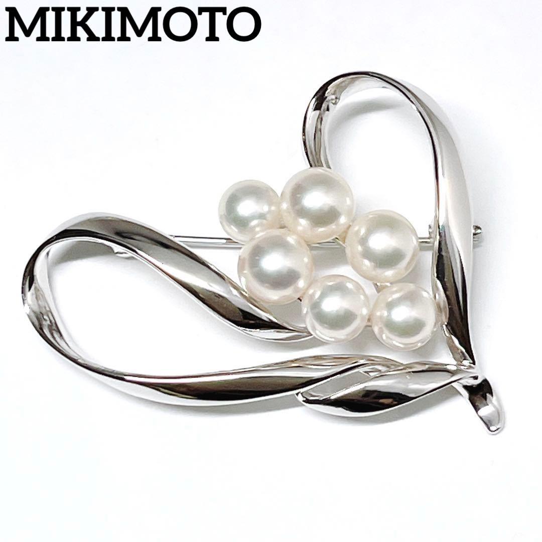 【未使用品級】✨MIKIMOTO ミキモト アコヤパール　ブローチ　ハート MIKIMOTO - ミキモト ブローチ 未使用！の通販 by life's shop