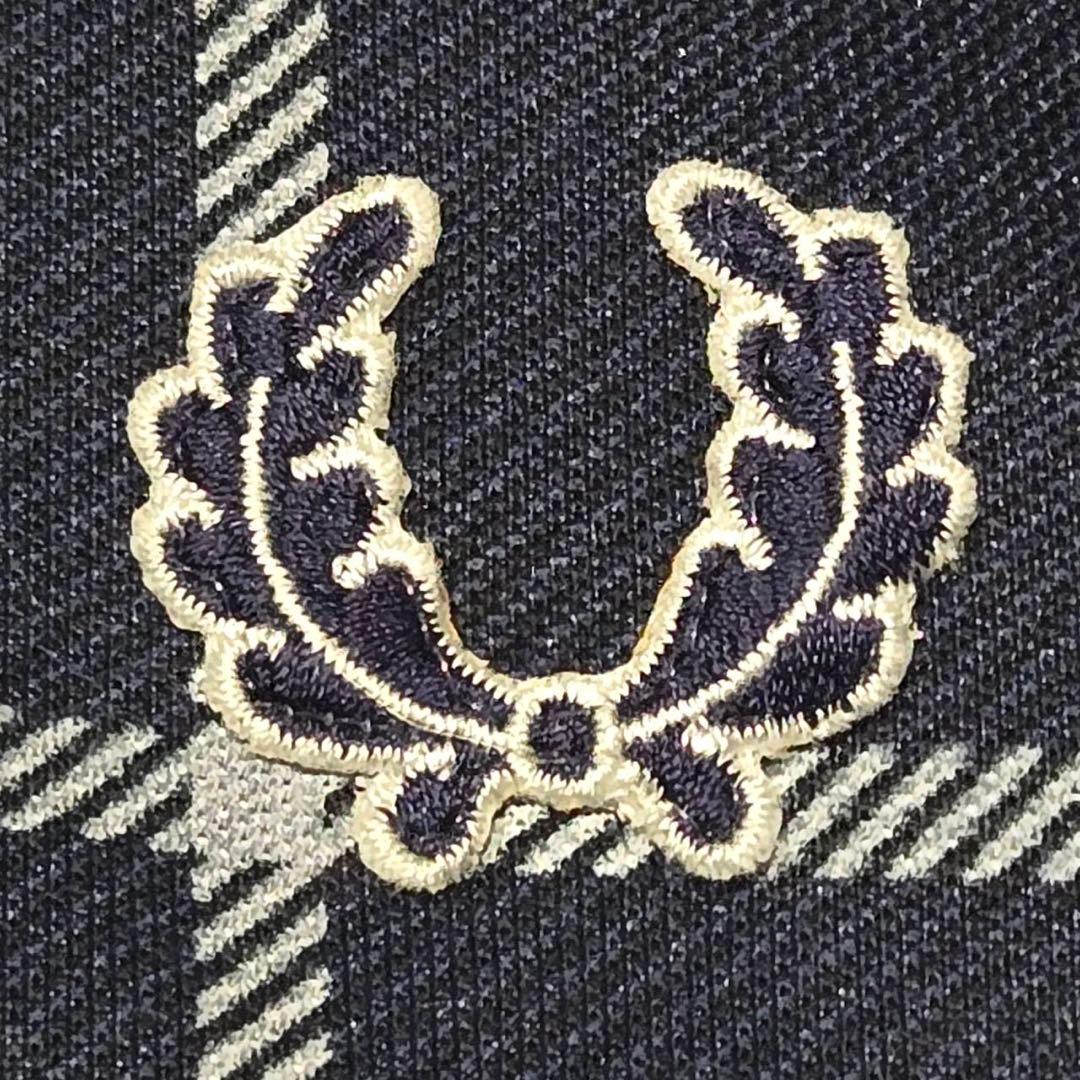 希少✨FRED PERRY 80s トラックジャケット　格子柄　ネイビー　L