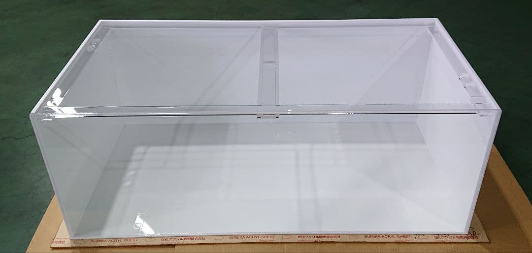 アクリル水槽 四面10㍉ W1200 D600 H500 ワンオフ 佐川急便発送