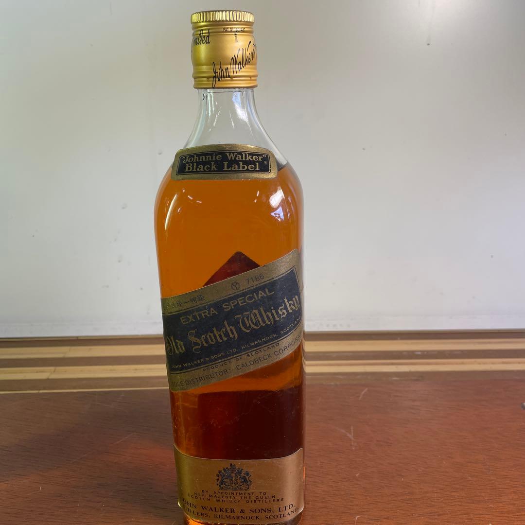 ジョニーウォーカー 黒ラベル 赤ラベル ウイスキー特級 未開封 70年代