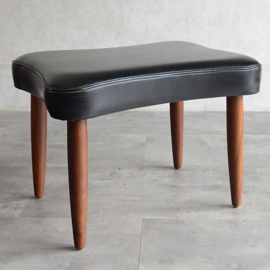 デンマーク 北欧ヴィンテージ オットマン 北欧家具 スツール チーク北欧デザイン