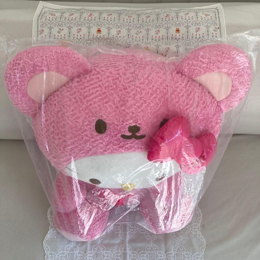 【 新品・未使用 】　超特大！　ハローキティ　ぬいぐるみ　ピンク　くま　激カワ♡