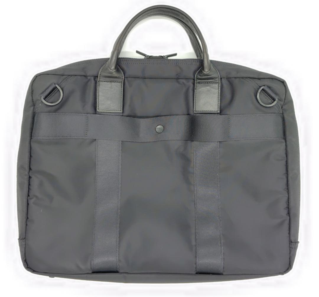 美品【PORTER／タイム】2WAYビジネス鞄■655-08298(ブラック)