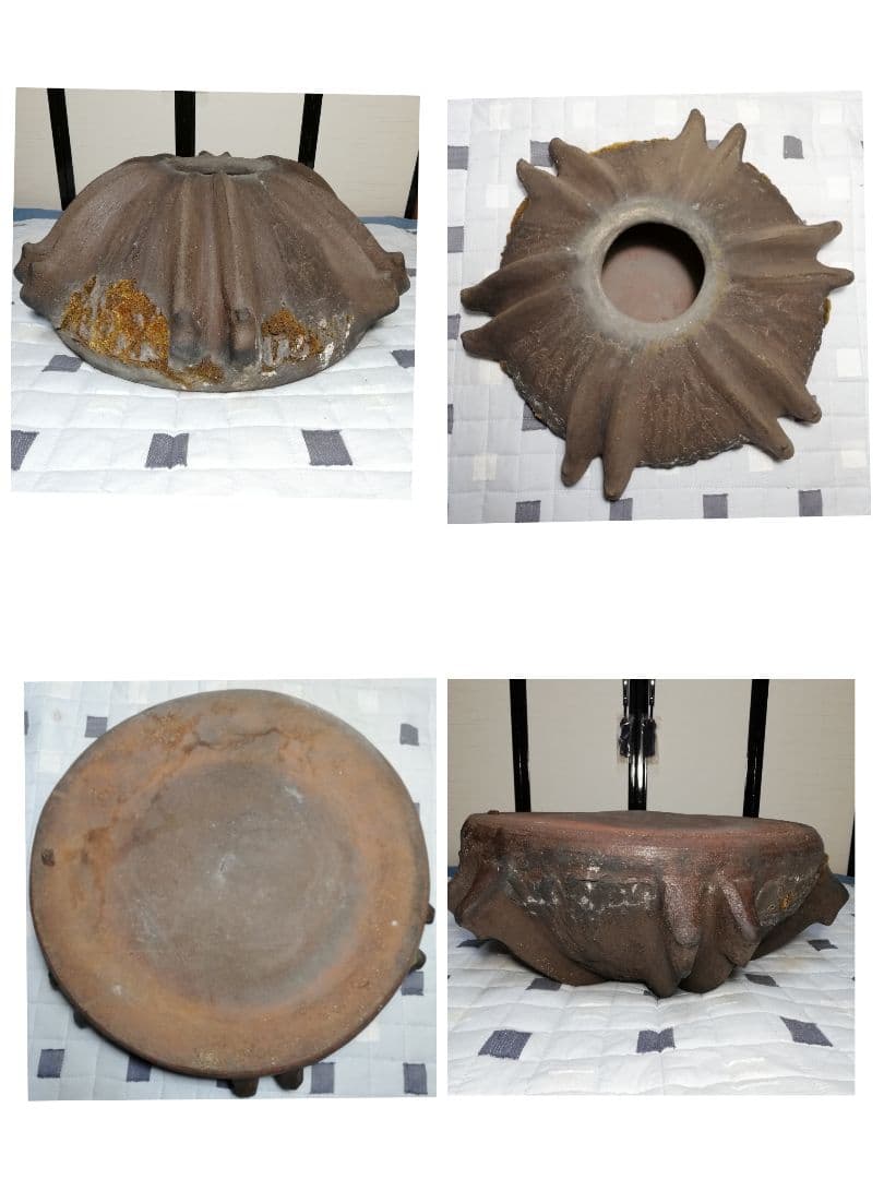 【引取限定】明治大正期 備前焼 灯籠 オブジェ ガーデニング 希少 陶彫 置物