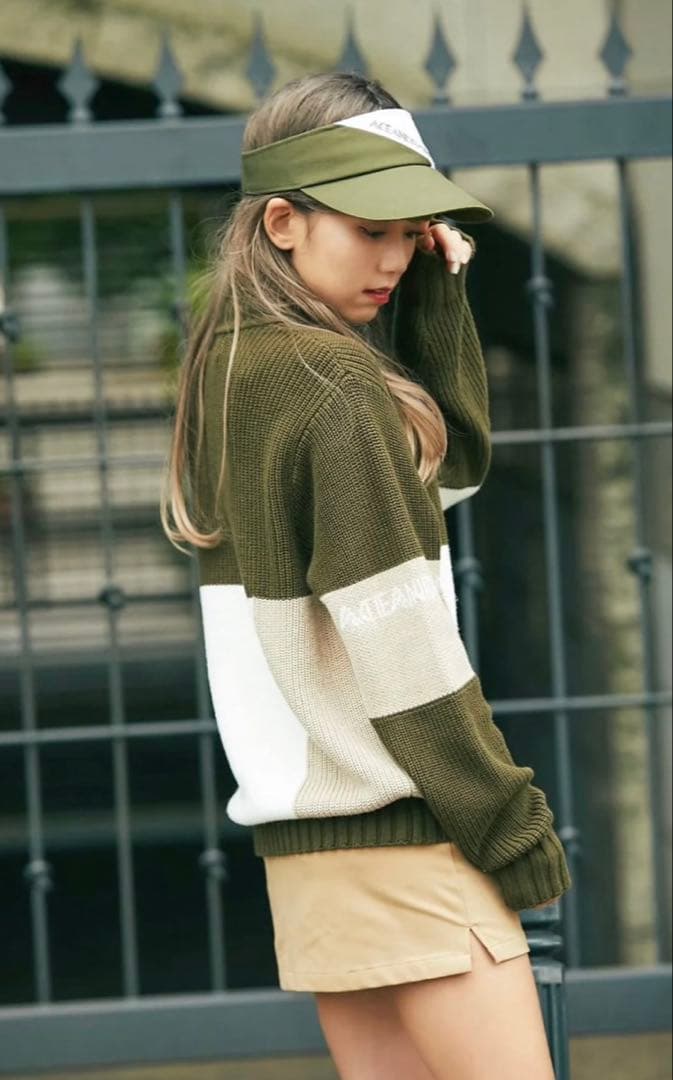 エースアンドレア　オーバーニット　ゴルフウェア