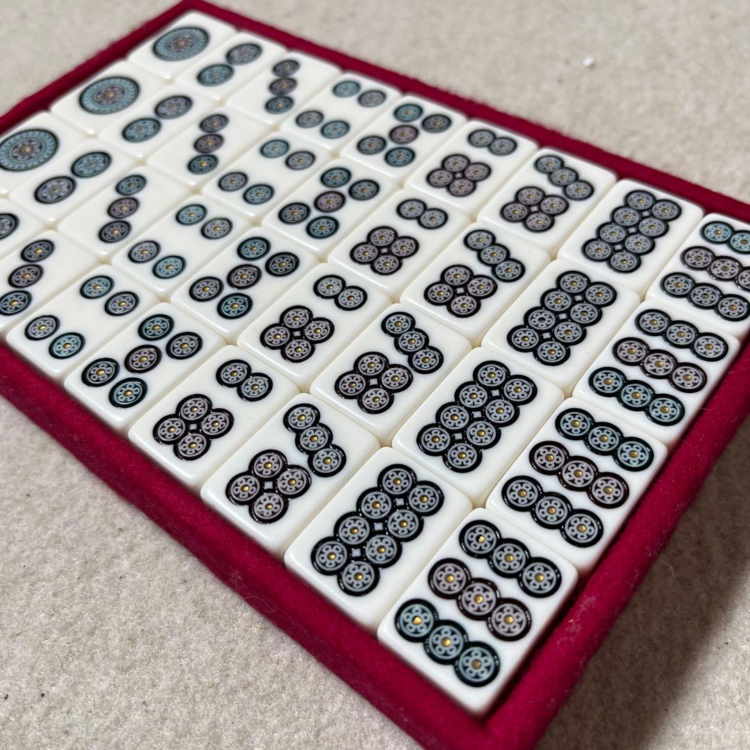 ミズノ丸一 瑞雲 背緑 金彩 トランプ類税 麻雀牌