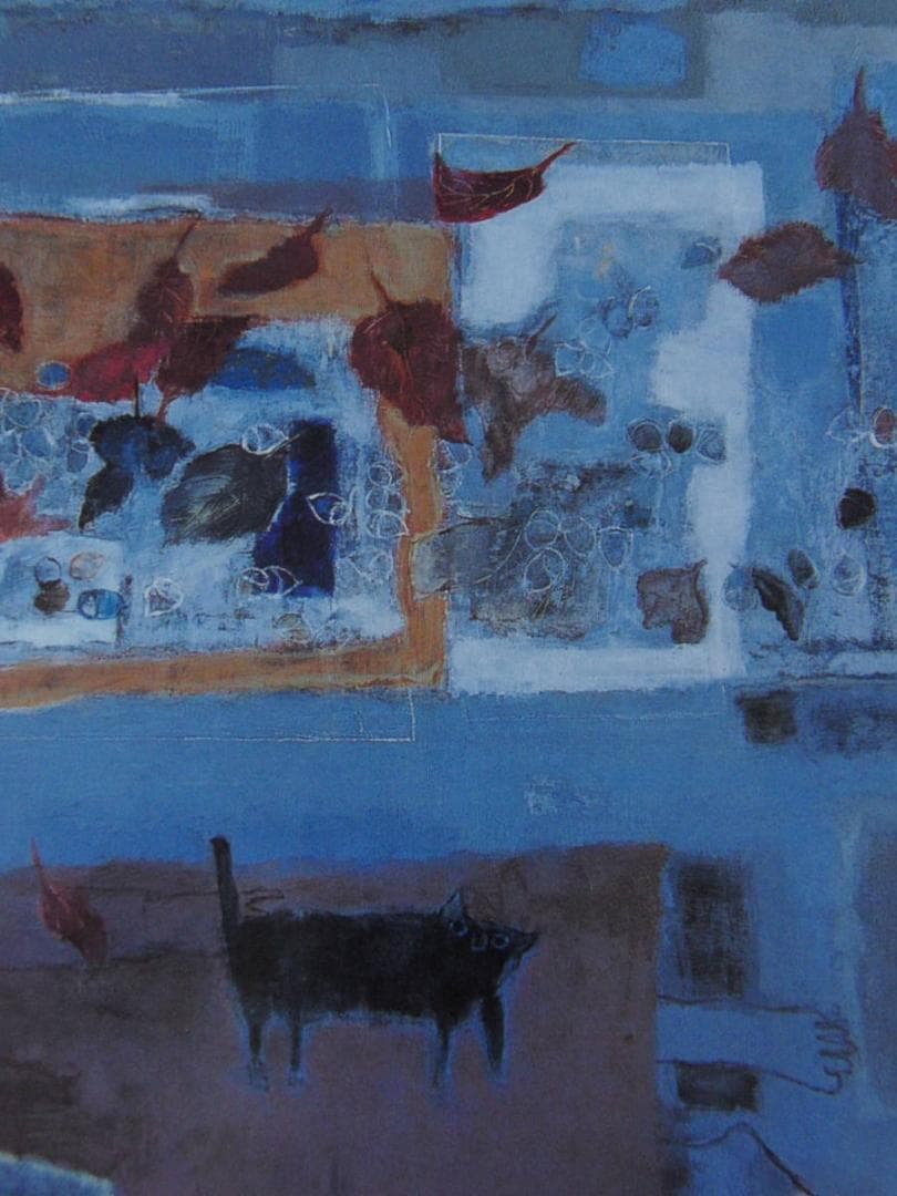 加藤聖扈、【ガラス窓】、希少な額装用画集より、新品額装付