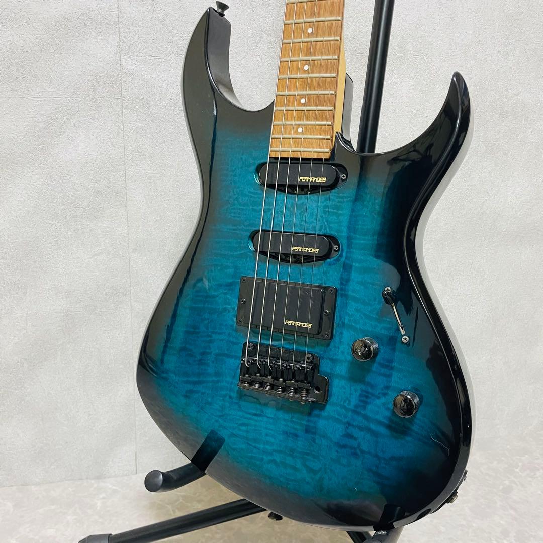 美品　FERNANDES フェルナンデス FGZ 400 エレキギター 杢目