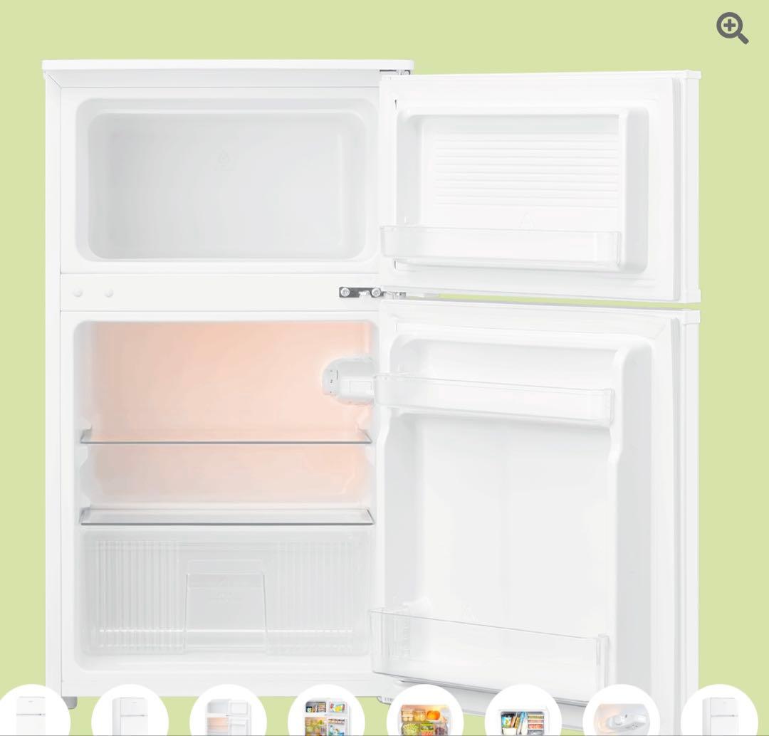 comfee 2ドア小型冷蔵庫 RCT90W H/E