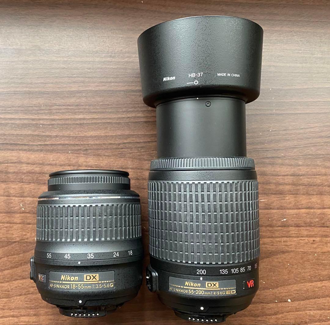 Nikon D60 デジタル 一眼レフ カメラ 2本レンズ 手ブレ補正