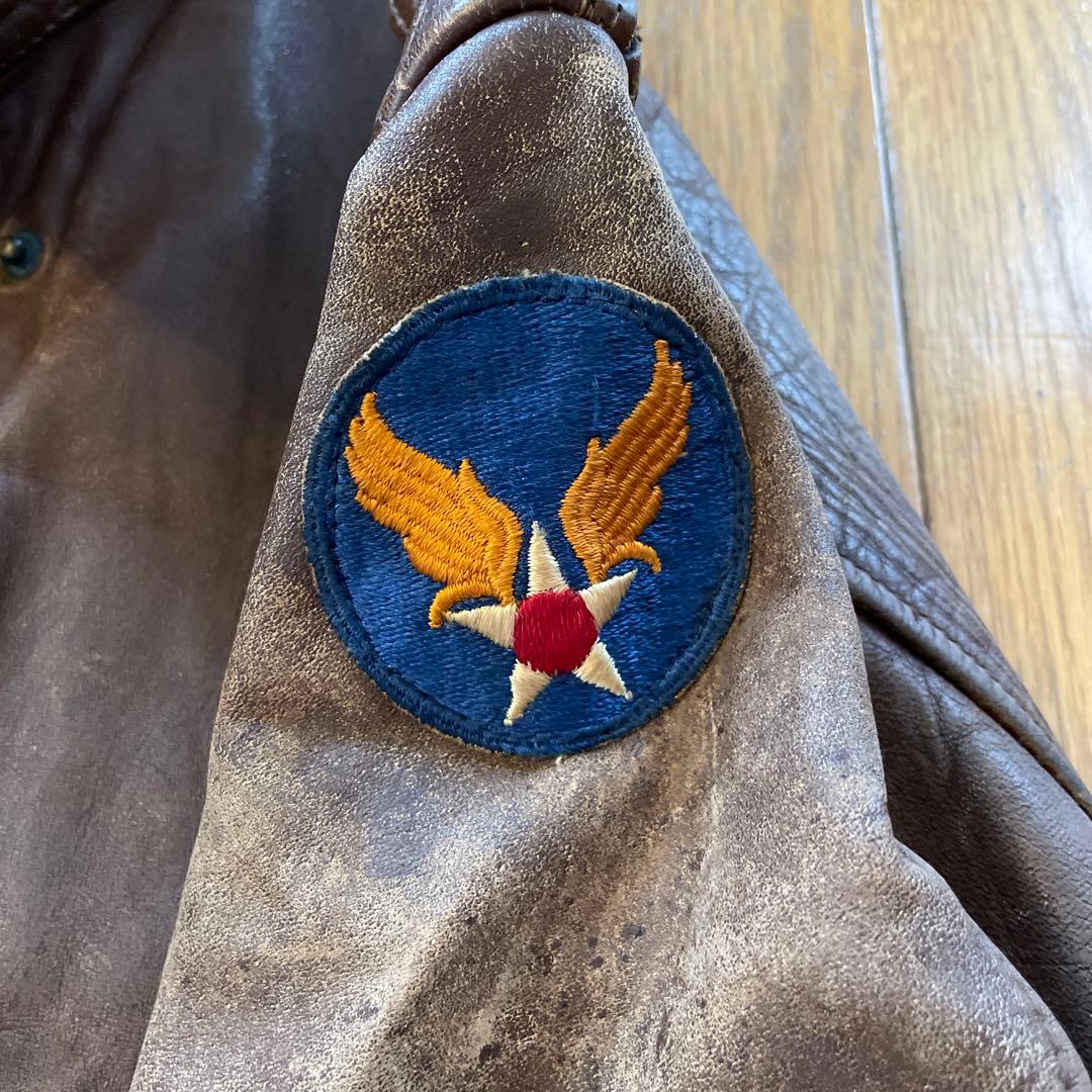 実物A-2 フライトジャケット ピンナップガールバックペイント 米軍実物