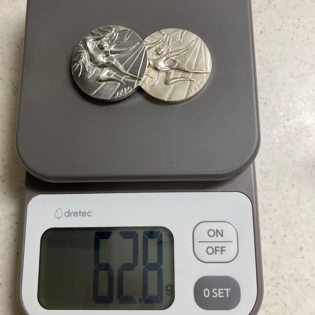 わんわん✳︎1972年ミュンヘンオリ記念メダル✳︎純銀造幣局刻印付き2枚セット わんわん様専用✳︎1972年ミュンヘンオリ記念メダル✳︎純銀造幣局刻印