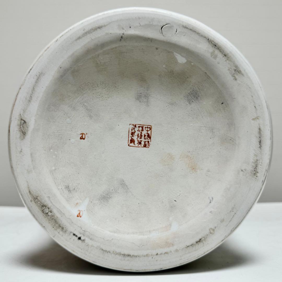 中国美術 蓋付花瓶 花器 飾り壺 壷 宮廷人物図 花鳥図 陶器 磁器 金