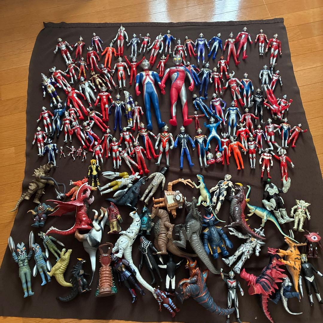 ソフビまとめ売り 1022) 当時物 ウルトラマン 怪獣 フィギュア ソフビ