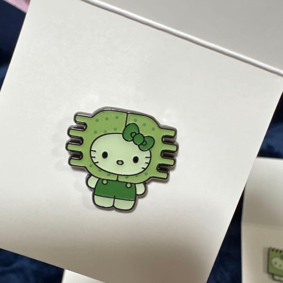 藻キティ　ピンバッチ　日本館　4個セット　万博　EXPO