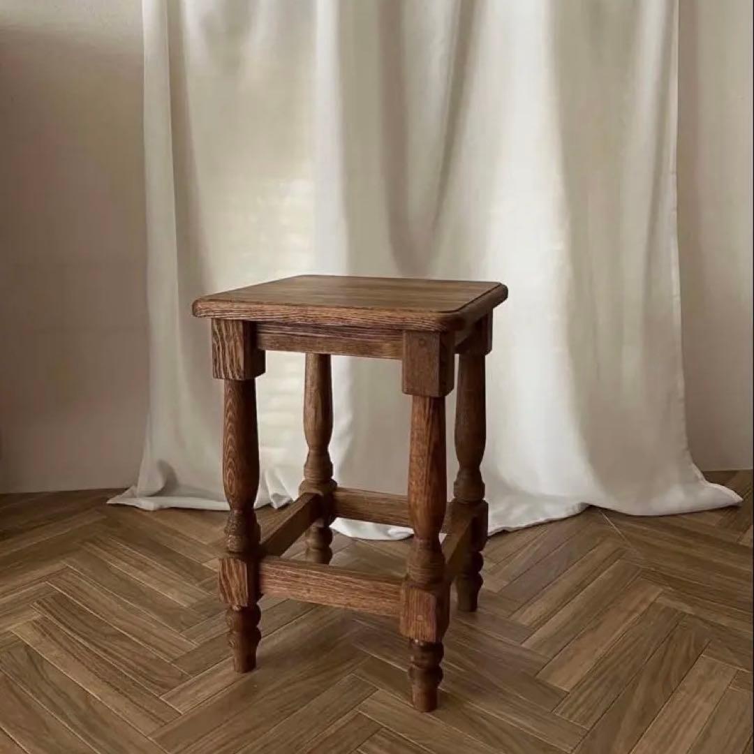 アンティーク調スツール