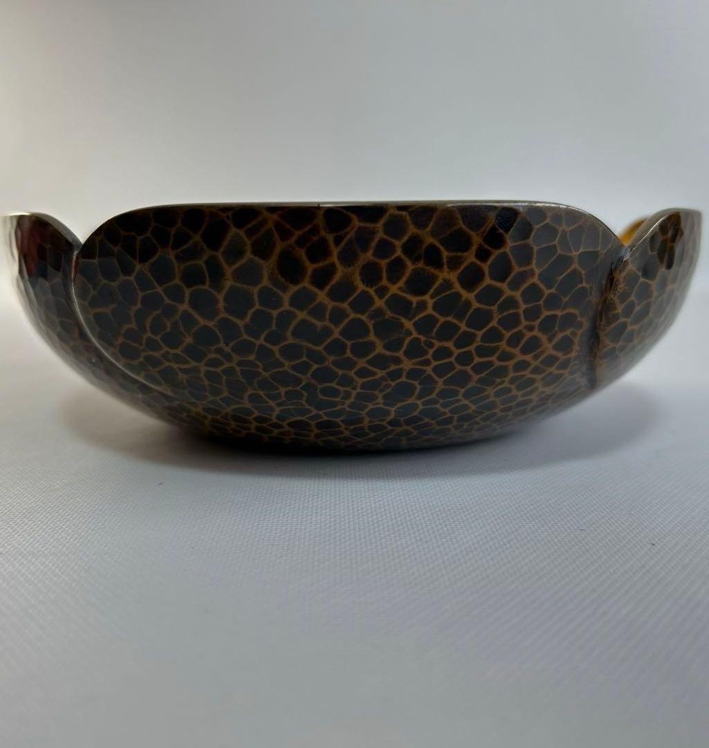 更にx8値下げ！金谷五郎三郎　内金張り錺鋳菓子器（箸付）＜1100010a72＞