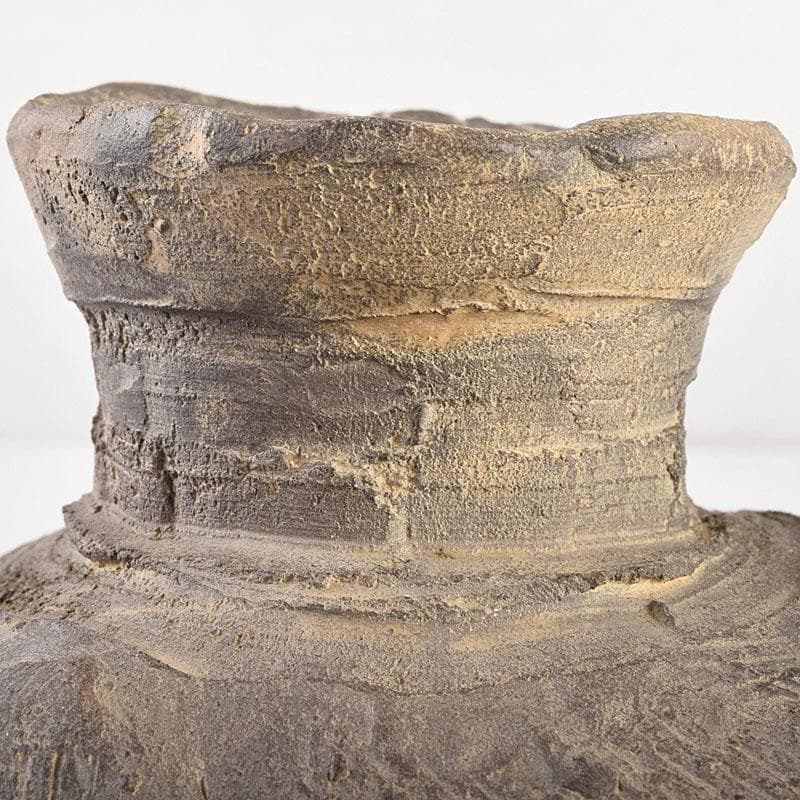 朝鮮美術　須恵器　新羅土器　新羅無細土　壷　　V　R8559