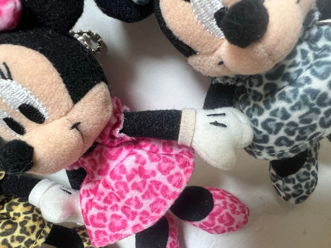 【レア】ミニーマウス ぬいぐるみバッジ3体セット