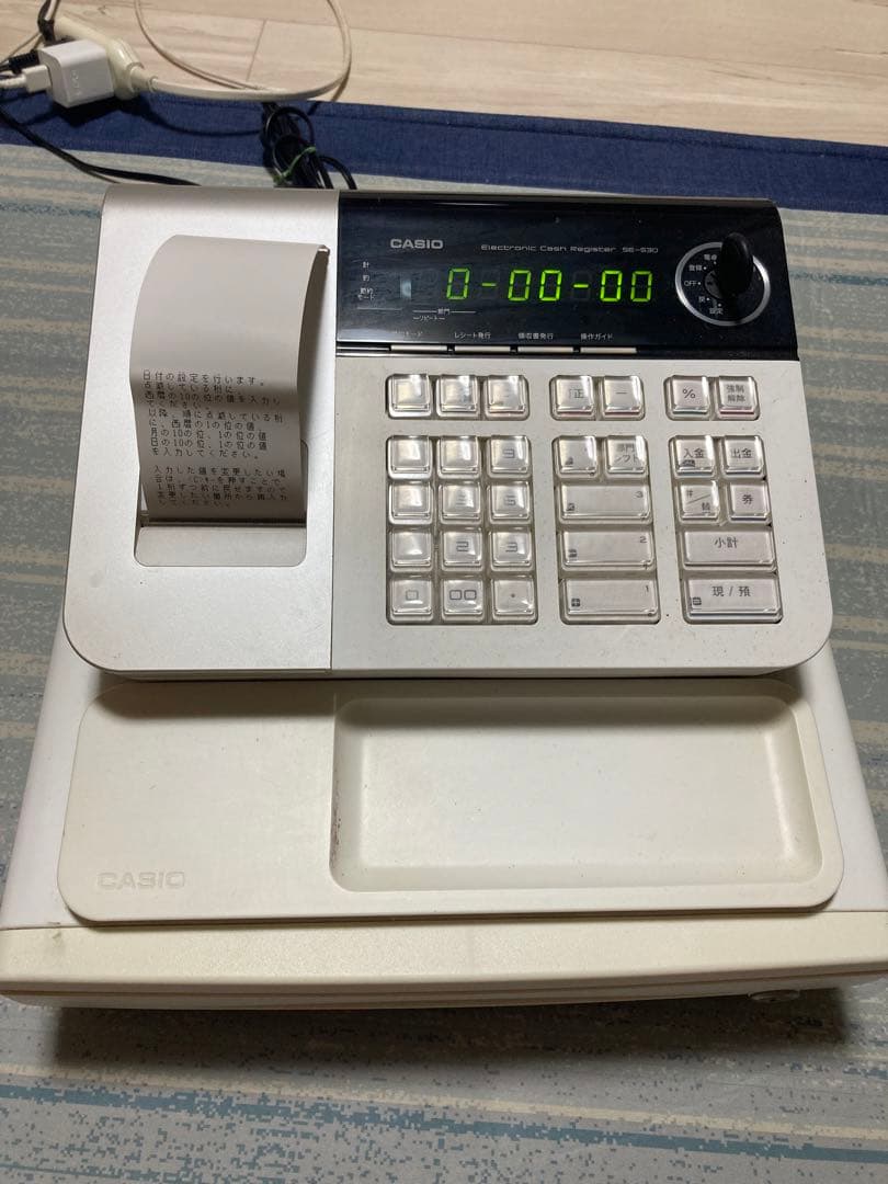 CASIO SE-S30-WE ホワイト レジスター動作確認済
