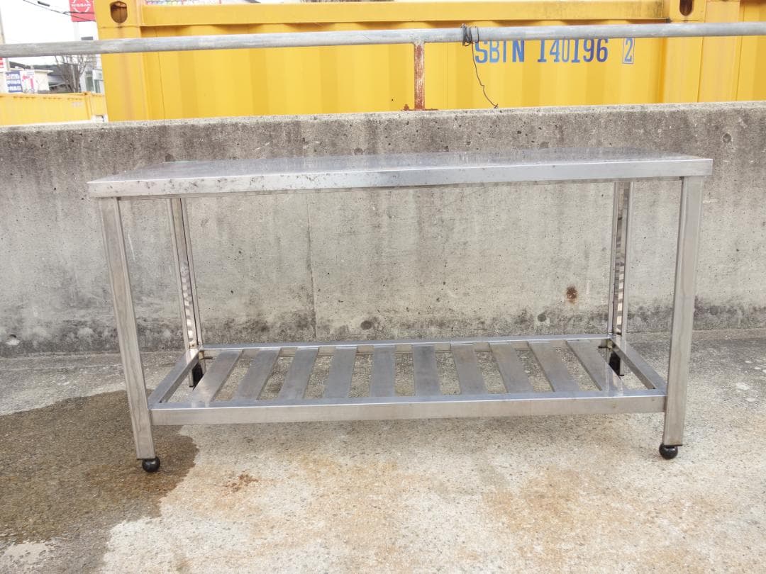 M▽マルゼン 業務用 厨房 作業台 棚 ステンレス コンロ台 (Fe1861)