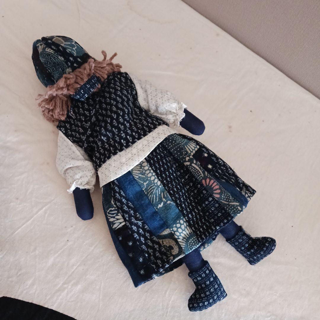 古布リメイク～古布人形パッチワーク山葡萄 - メルカリ