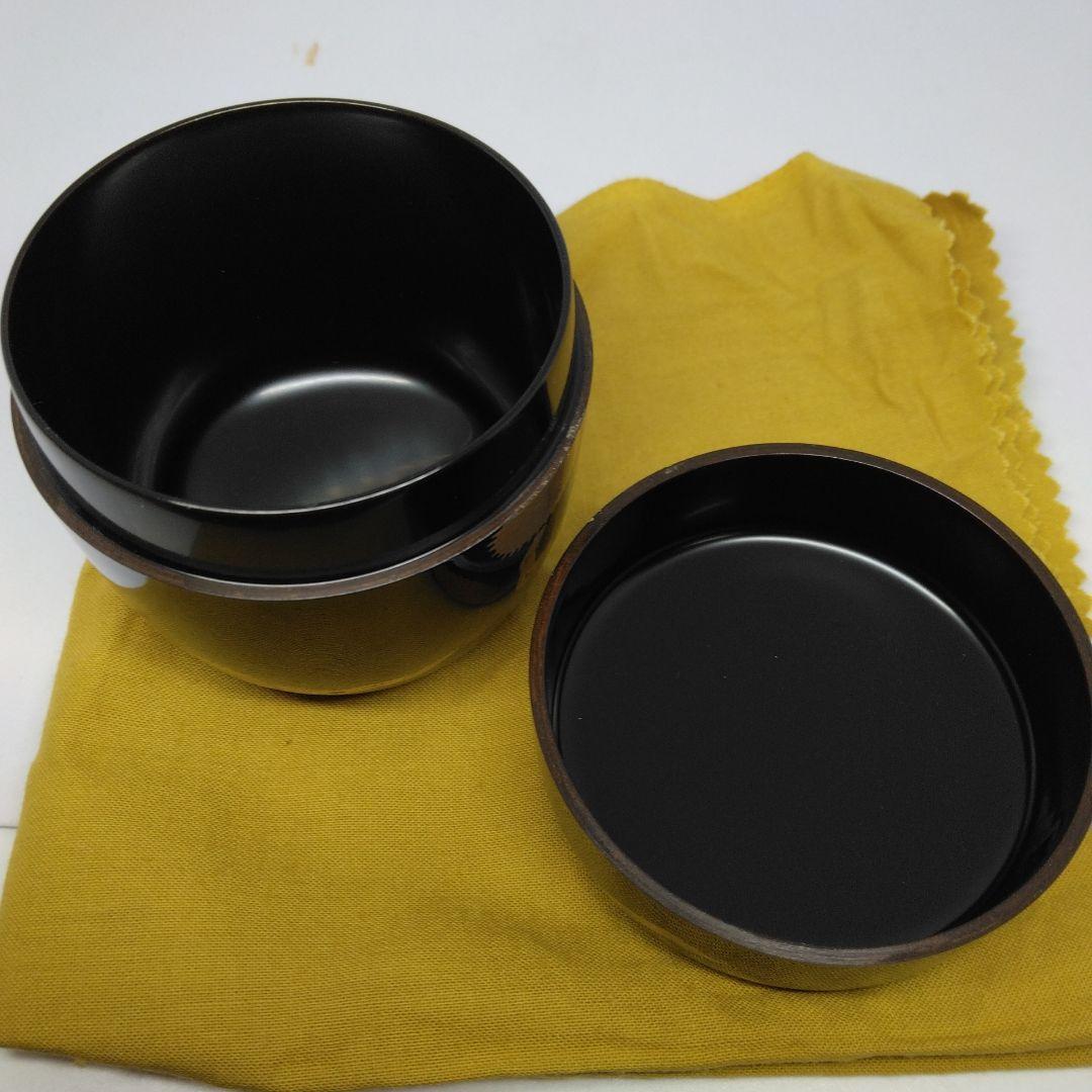 山下泰園 作 枝唐松 中棗 螺鈿 共箱