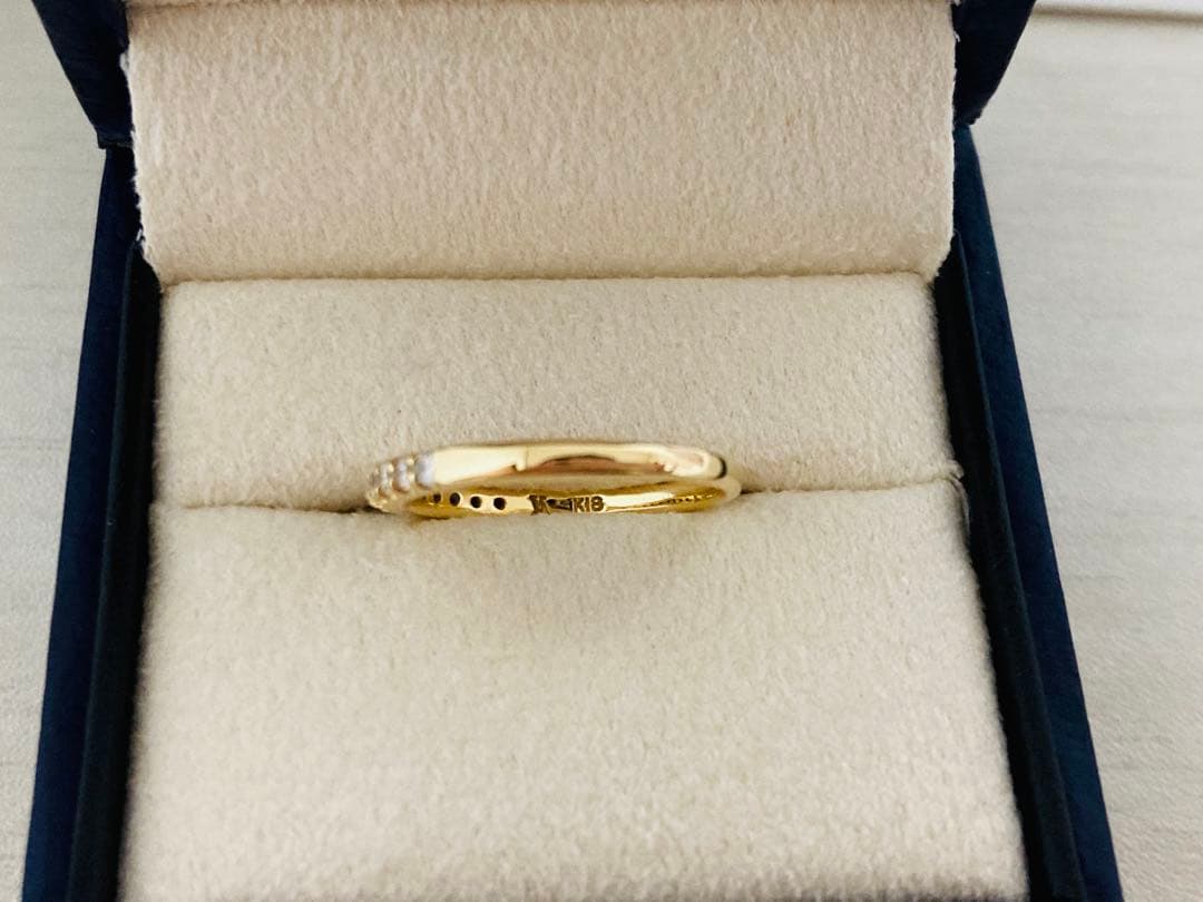 Vendome Aoyama ハーフエタニティ ピンキーリング 0.18ct