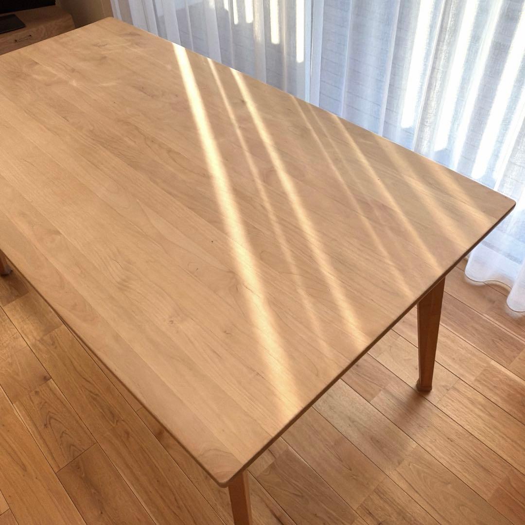 モモナチュラル w150 VIBO 天然木 北欧風 ダイニングテーブル