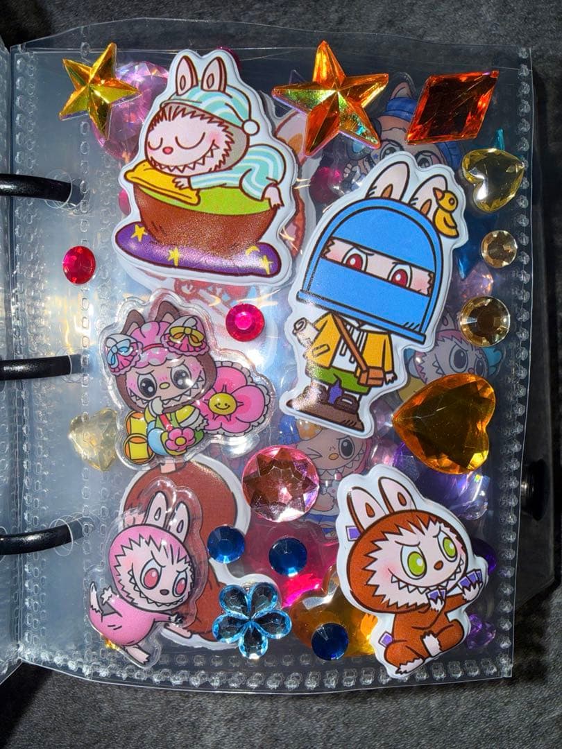 ラブブ・和柄ボンボンドロップシール帳完成品❤︎