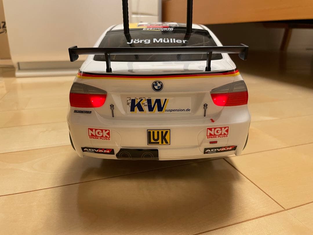 未走行　作成済み　タミヤ　BMW 320si ライトユニット組み込み