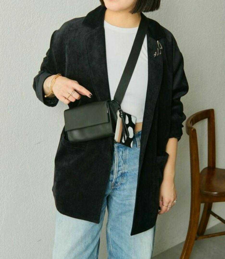 新品未使用 完売品《本革》ミニワイドテープショルダーバッグ