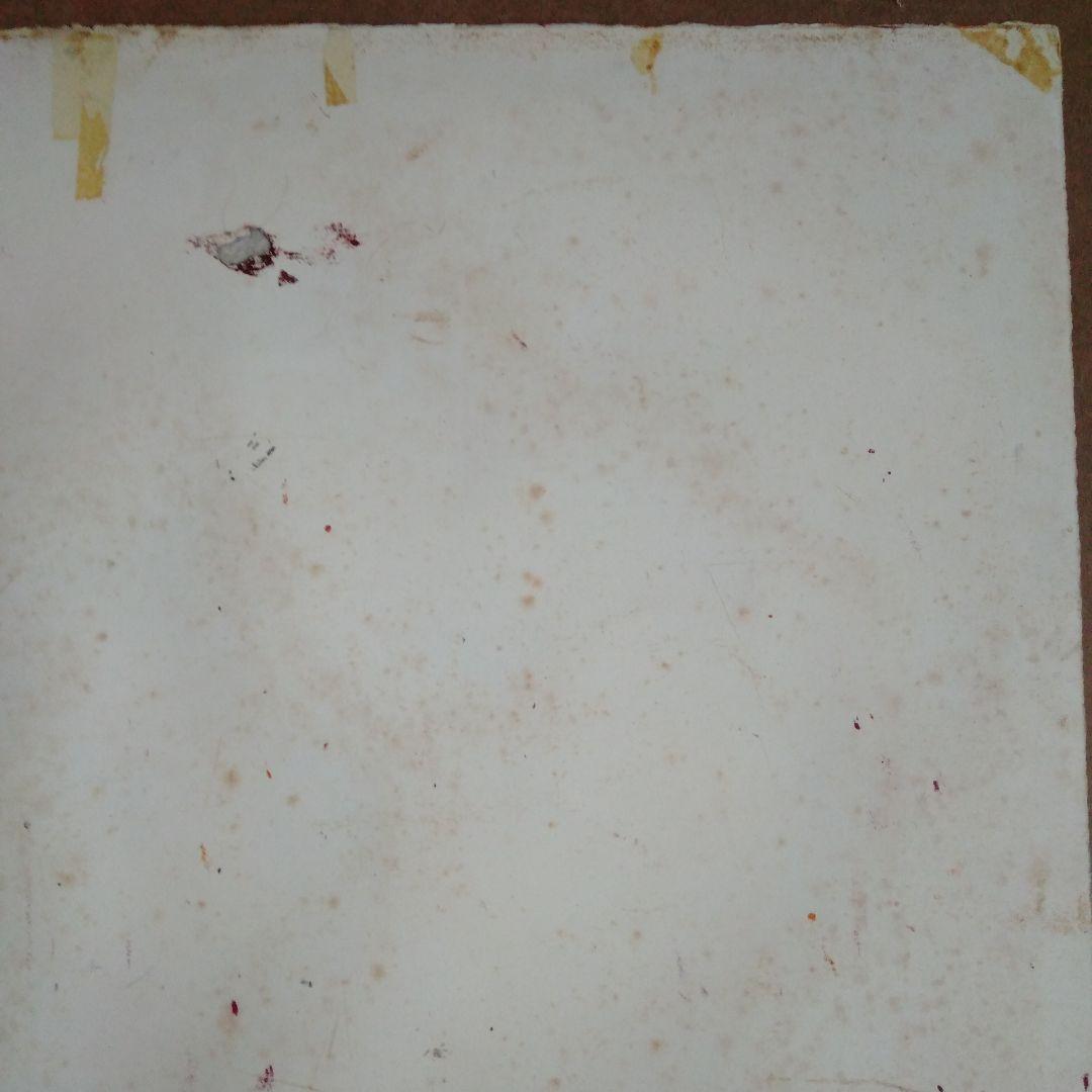 ロシア人作家の水彩画A　人物と楽器の絵