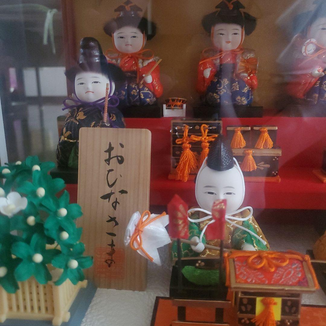 ひな人形セット、勢揃い