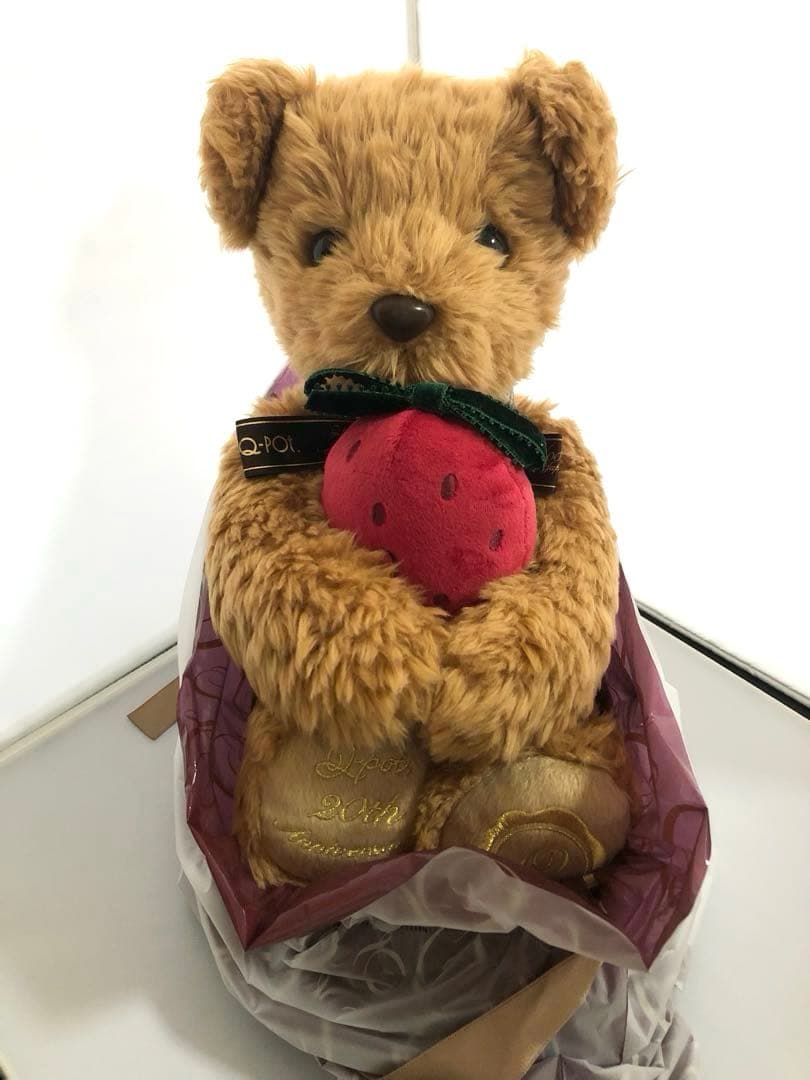 Q-pot 20周年 限定 テディベア ストロベリー くま キューポット Q-pot 20周年 限定 テディベア ストロベリー くま キューポット Q-pot